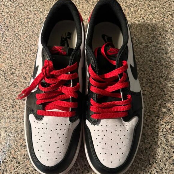 Nike Air Jordan 1 Low OG Black Toe 2023 Shoes CZ0790-106 - Picture 5 of 8